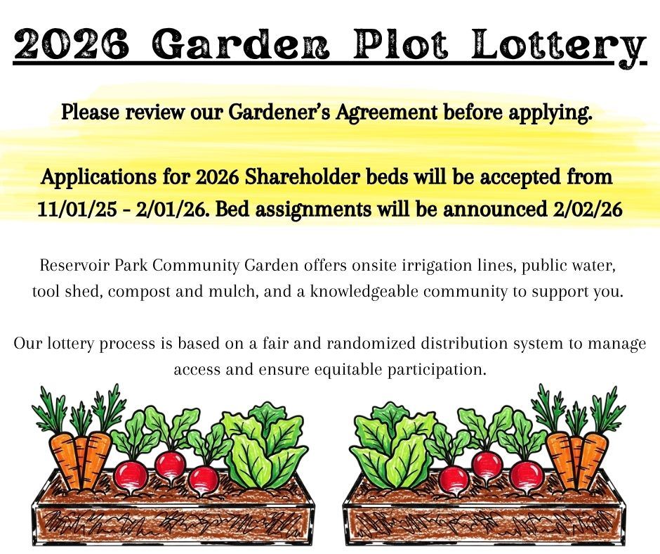 2026 Garden Plot Lottery