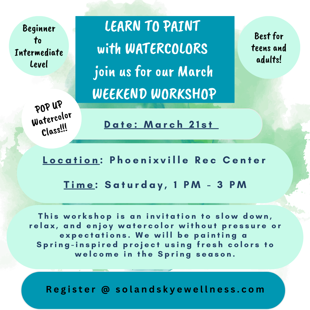 Water Color March 26 workshop