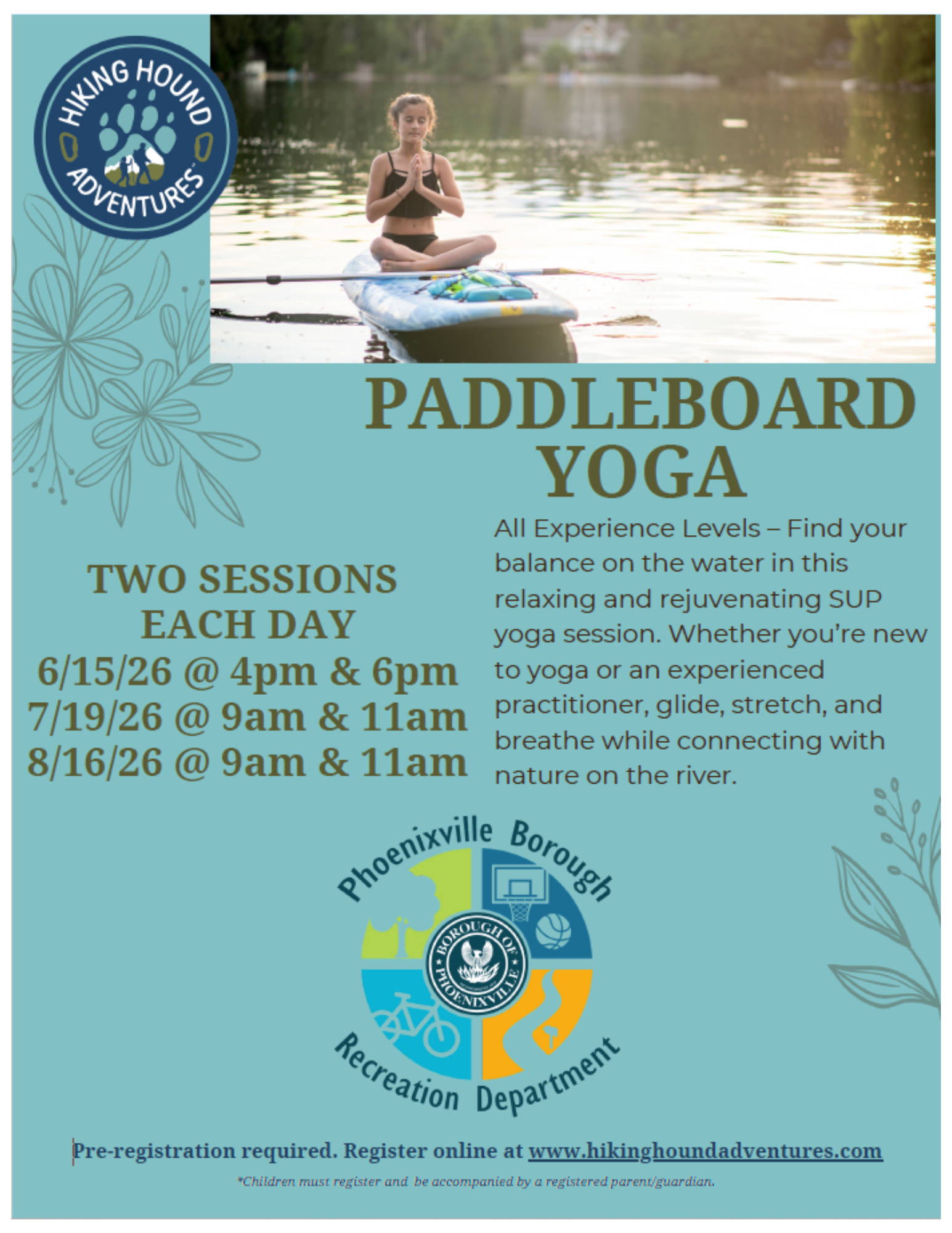 Hiking Hounds Paddle Yoga 26