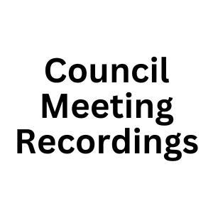 Council Meeting Recordings